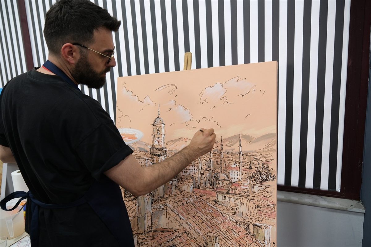 Türkiye ve 5 ülkeden gelen 34 ressam Çorum’u resmedecek
