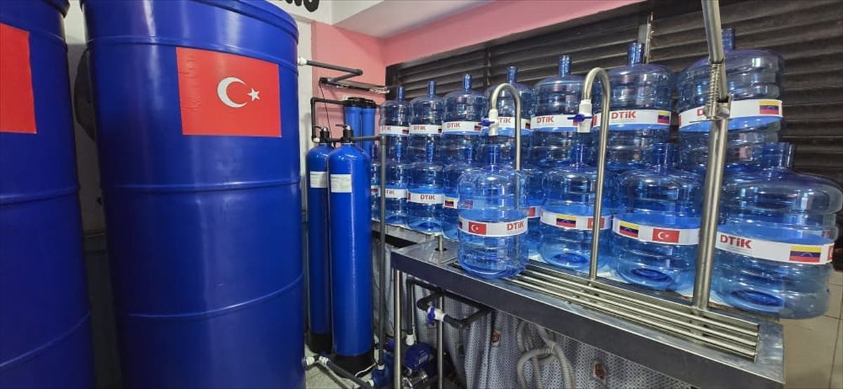 Venezuela’da AFAD çadır kentine günlük 18 bin litre kapasiteli içme suyu tesisi kuruldu