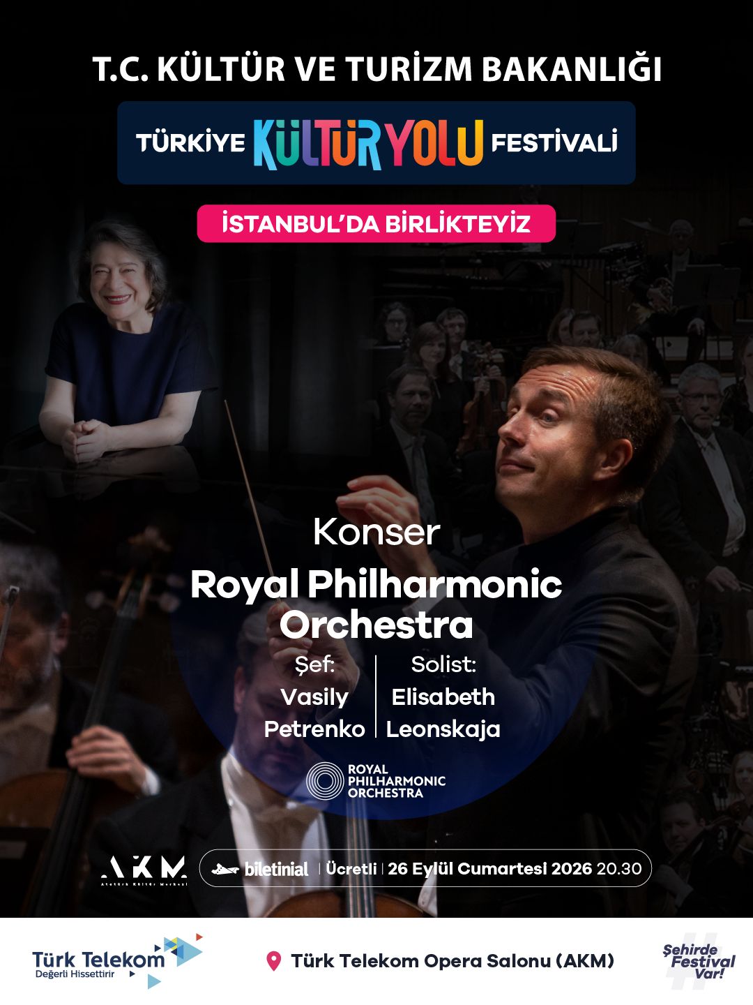 Dünyaca ünlü Royal Filarmoni Orkestrası İstanbul ve Ankara Kiltür Yolu Festivali’nde