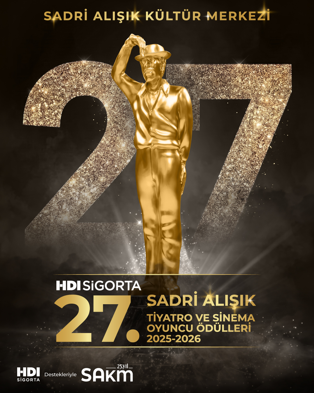 27. HDI Sigorta Sadri Alışık Tiyatro ve Sinema Oyuncu Ödülleri adayları açıklandı