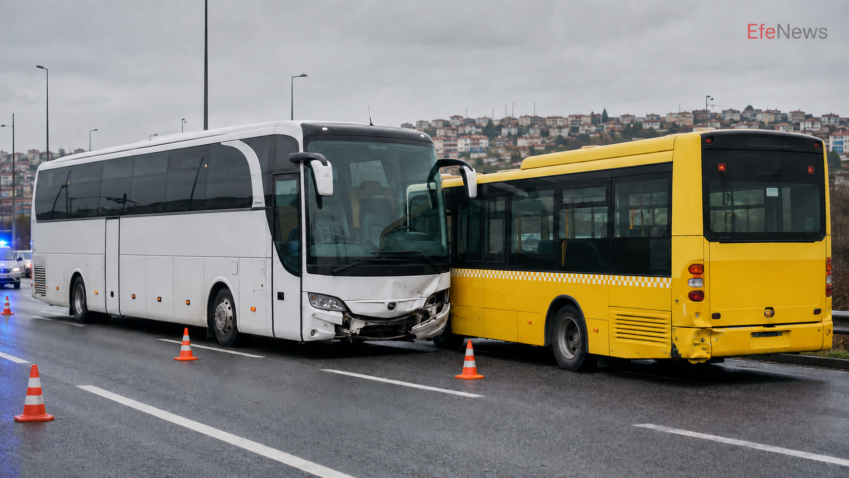 Arnavutköy’de Otobüs Kazası: İETT Otobüsüne Çarptı, 5 Kişi Yaralandı