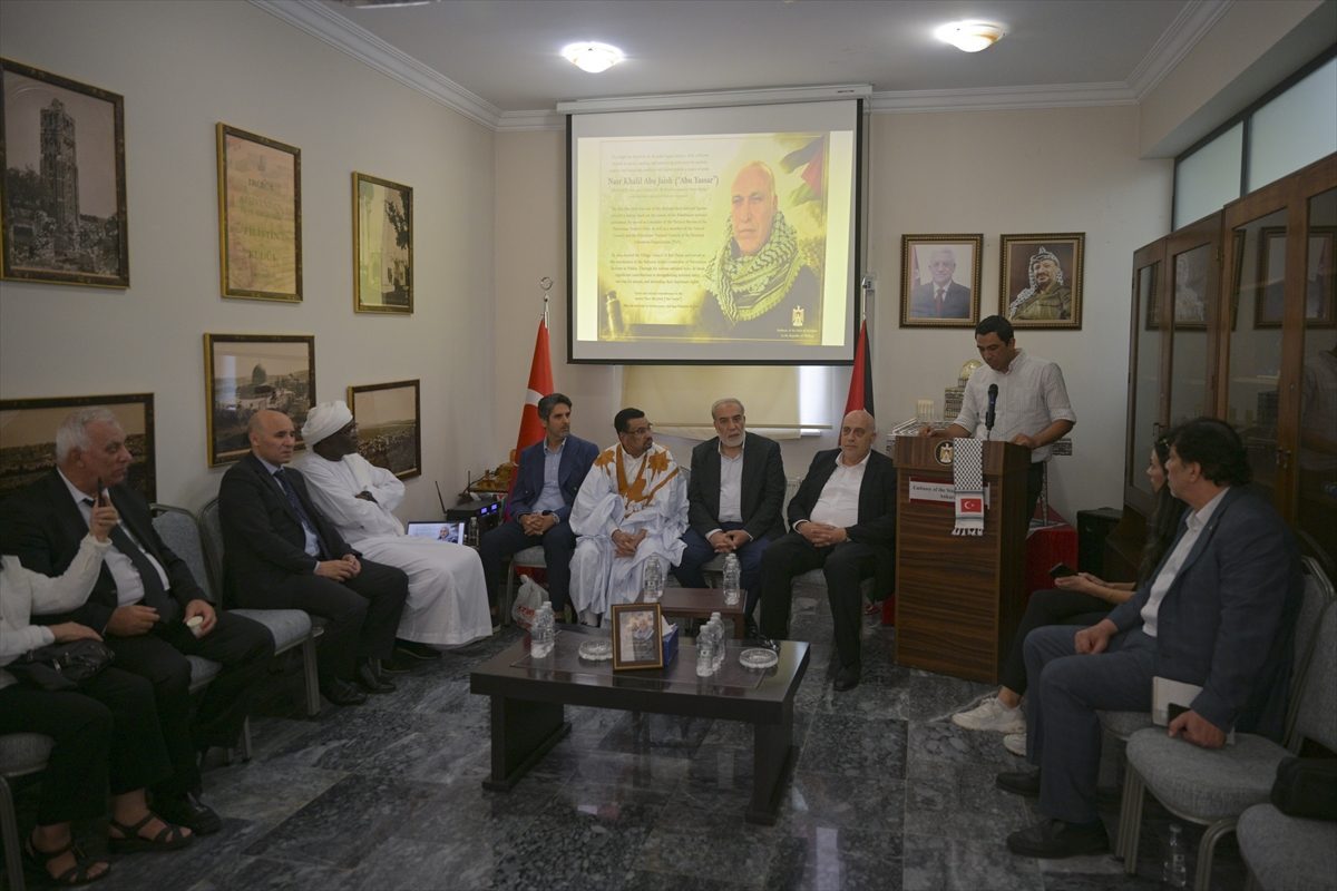 Filistin’in Ankara Büyükelçiliği vefat eden Ebu Ceyş için taziyeleri kabul etti