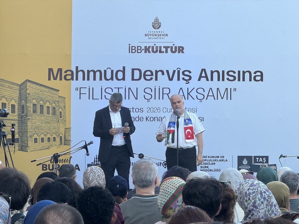 İstanbul’da Mahmud Derviş anısına Filistin şiir akşamı düzenlendi
