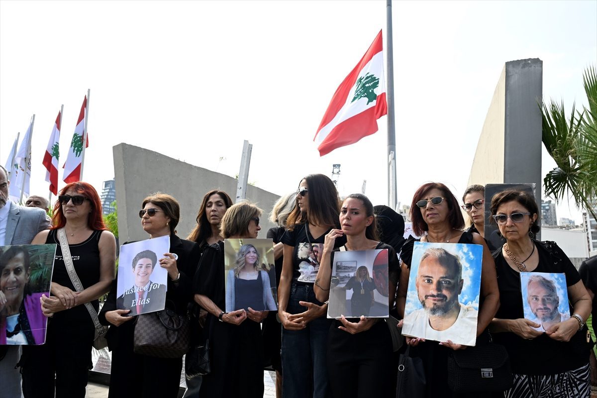 Lübnan’da Beyrut Limanı patlamasının 6. yılı dolayısıyla anma töreni düzenlendi