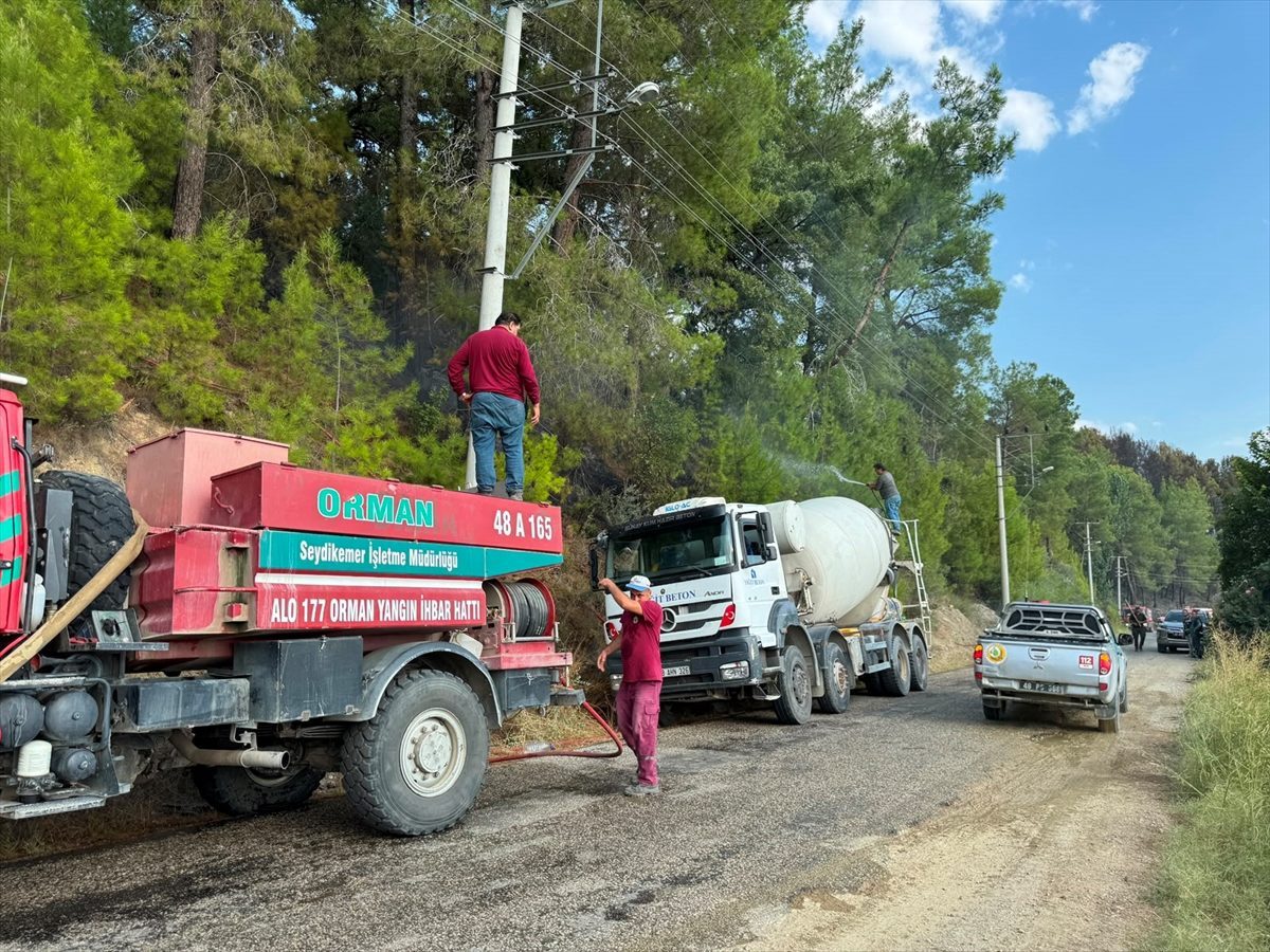 Muğla’da çıkan orman yangınına müdahale ediliyor