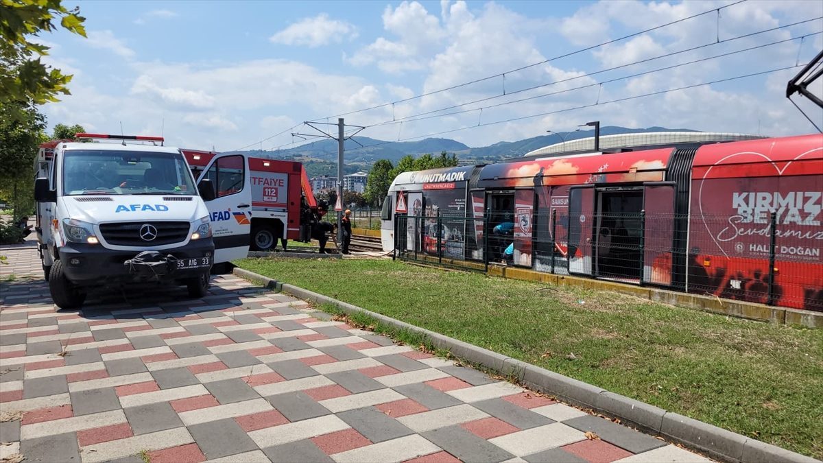 Samsun’da UMKE Haftası’nda tramvay kazasına müdahale tatbikatı yapıldı
