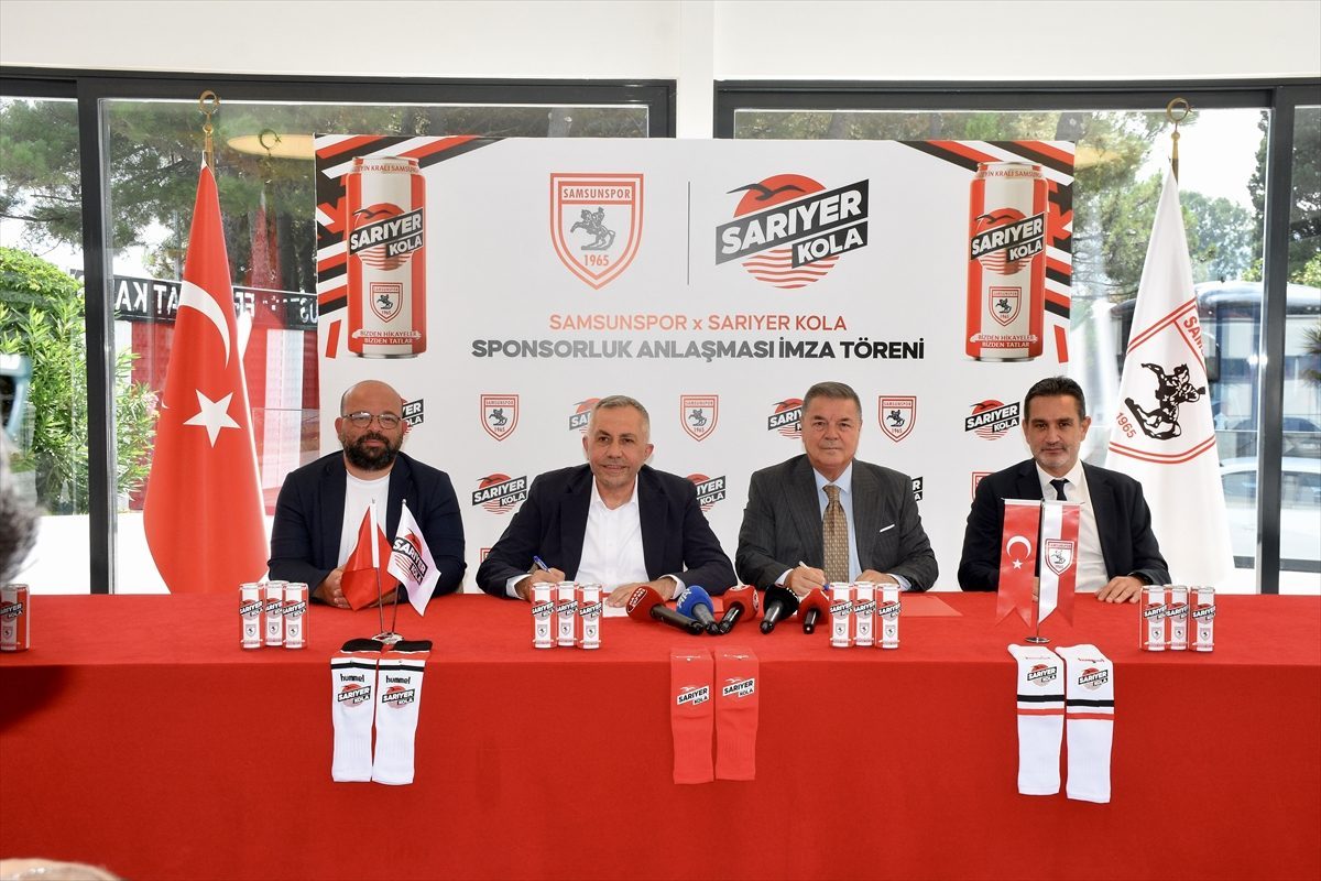 Samsunspor, Sarıyer Kola ile sponsorluk anlaşması imzaladı