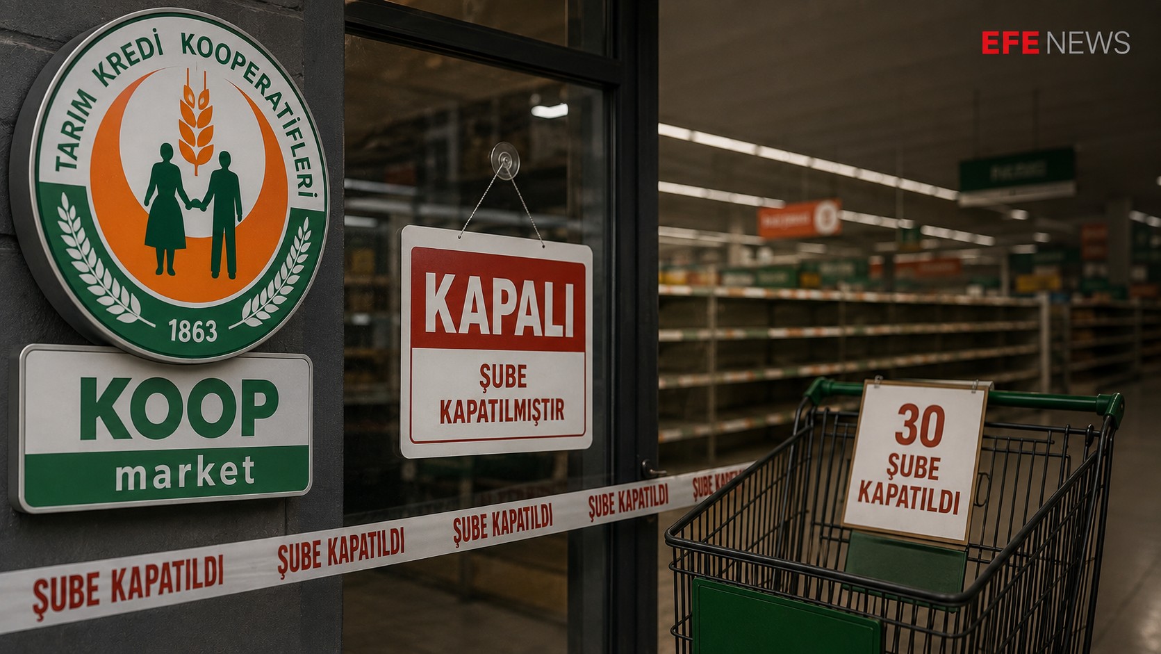 Tarım Kredi KOOP Market’te Milyarlık Zarar: 30 Şube Kapatıldı